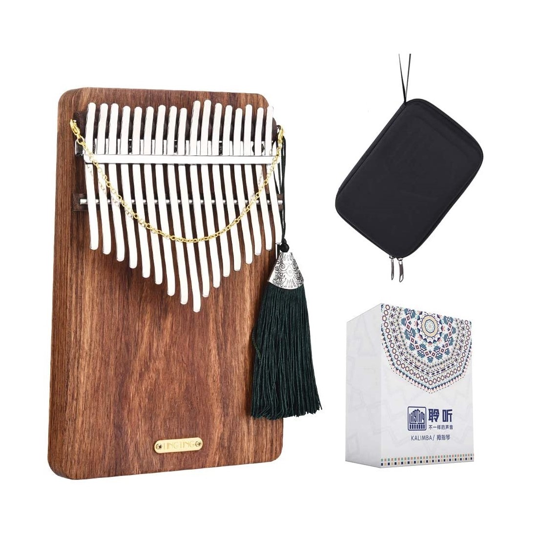 Chính Hãng] Đàn Kalimba LingTing 21 Phím LT-K21W - Full Phụ kiện K21
